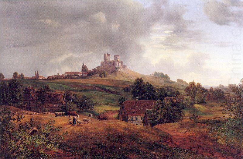 Oehme, Ernst Ferdinand Stolpen Castle china oil painting image